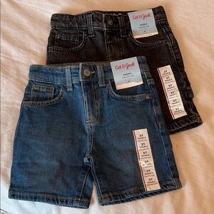 Cat & Jack Boys' Denim Shorts Bundle  - Blue and Black